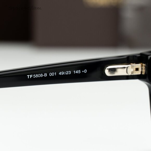 Tom Ford Women Eyeglasses Black Blue Light Block Square FT5808 001 BRAND NEW - Picture 7 of 10